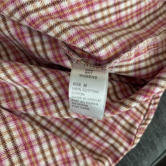 Woolrich Women's VTG Pink Plaid 100% Cotton BRY Size M Cabincore Fisherman - Picture 6 of 6